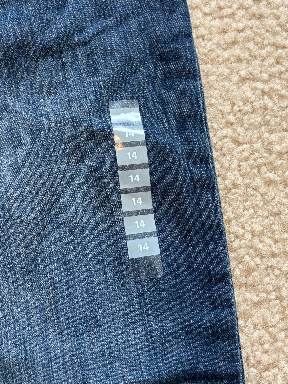Carter’s Boys Dark Wash Pull-On Jeans with Elastic Waist Size 14 NWT - Picture 3 of 6